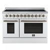 Cuisiniere electrique Paolo 48 pouces, blanche, 6,7 pi³ - FFSEL6011-48WHT