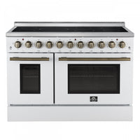  Cuisiniere electrique Paolo 48 pouces, blanche, 6,7 pi³ - FFSEL6011-48WHT