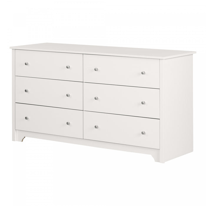 Vito Commode 6 Tiroirs - Blanc Solide