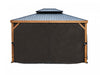 Gazebo Penguin rideaux en polyester noir Yosemite 10 pi x 12 pi