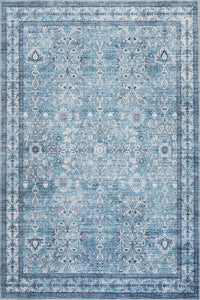 Tapis Vert Floral Lavable Antiderapant A Poils Ras 5'x7'