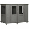 Pawhut Cage Pour Chien Avec Porte Magnetique Verrouillable, Pieds Reglables, Table D'appoint Pour Niche D'interieur Pour Chiens De Petite, Moyenne Et Grande Taille, Gris