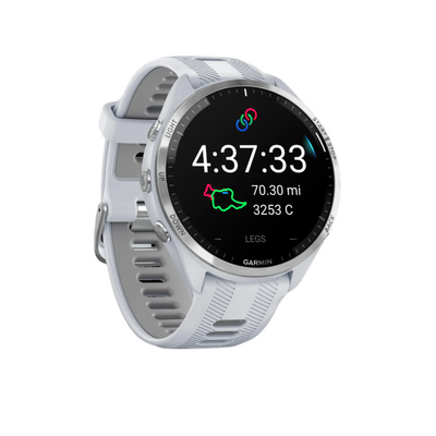 Garmin Forerunner® 965 Gps Smartwatch - Fitness Tracker W/ Multi-band Gps - Whitestone|Garmin Forerunner® 965 Montre Gps Intelligente - Suivi De Fitness Avec Gps Multi-bande - Pierre Blan