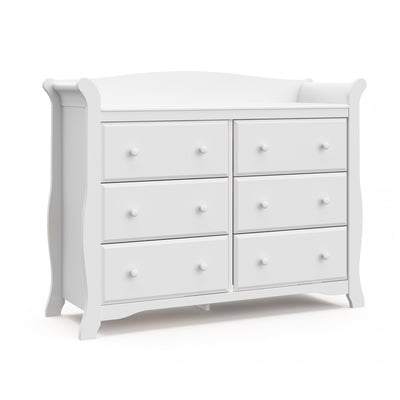 Storkcraft Avalon 6 Drawer Dresser - White