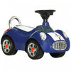 Qaba Voiture Bebe, Voiture A Pousser Pour 1 A 3 Ans Avec Musique, Klaxon, Lumiere, Voiture Coulissante Du Pied Au Sol Pour Les Tout-petits, Bleu Fonce