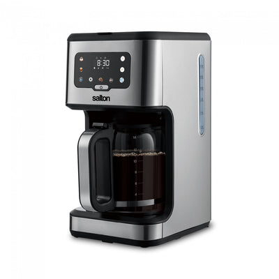 Salton Stainless Steel Digital Coffee Maker - 14 Cup | Cafetiere numerique Salton en acier inoxydable – 14 tasses