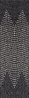 Tapis Contemporain Raven 2'0\" x 10'0\" en Gris