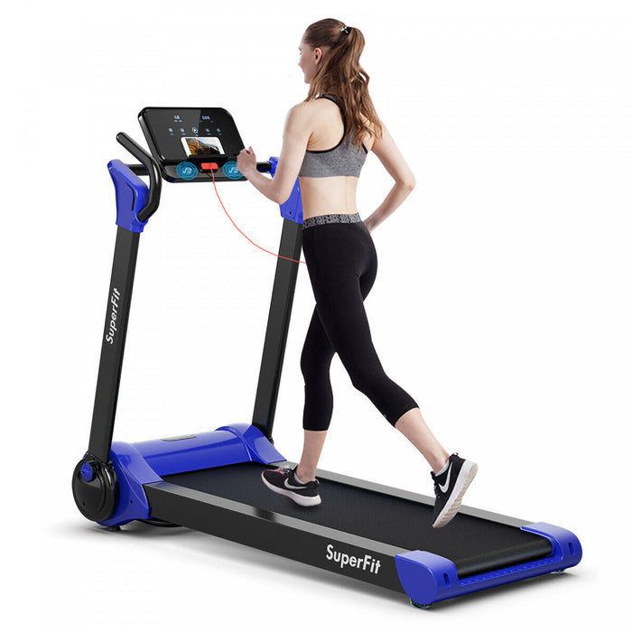 Tapis De Course Pliable 2,25cv Superfit Avec Haut-parleur Bluetooth
