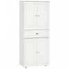 HOMCOM Armoire de cuisine autoportante de 72\" avec 2 grandes
