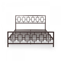 Henry Cadre De Lit En Metal Avec Tete De Lit Vintage, Taille King, Cuivre