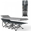 Outsunny Lit De Camping Pour Adultes Avec Matelas, Lit Pliant, Gris Clair