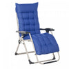 Chaise Inclinable A Gravite Zero Outsunny Avec Dossier Reglable, Bleu Fonce