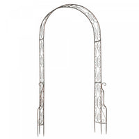 Outsunny Arche De Jardin En Metal De 2,1 M Tonnelle De Passerelle Exterieure Pour Plantes De Vigne G