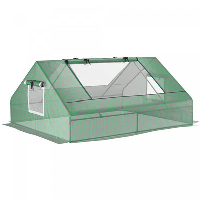 Outsunny 71" X 55" X 32" Mini Greenhouse Portable Hot House For Plants With 2 Large Windows And Grou|Outsunny 71" X 55" X 32" Mini Serre Chaude Portable Pour Plantes