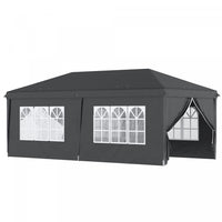 Outsunny 10x20pi Tente Exterieure Facile Pliable Gazebo Tente De Fete Auvent Abri De Jardin Abri, No