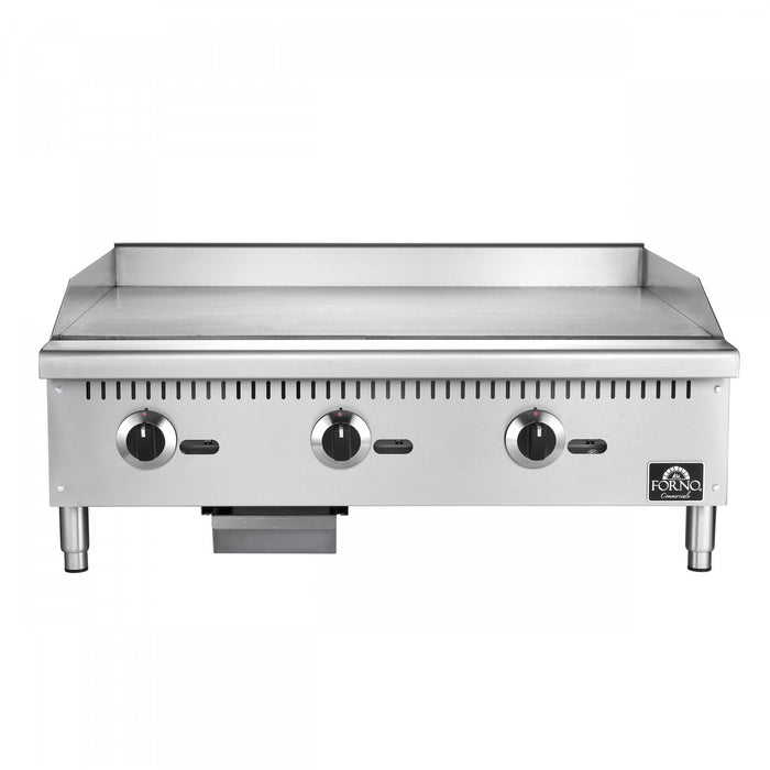 Plaque de cuisson a gaz Commerciale de 36 pouces, 3 bruleurs, 90 000 BTU, acier inoxydable - FCMGG0055-36