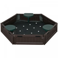 Bac A Sable Pour Enfants Avec Couvercle Bac A Sable Pour Enfants Design Diy 3 Assise, Doublure Infer