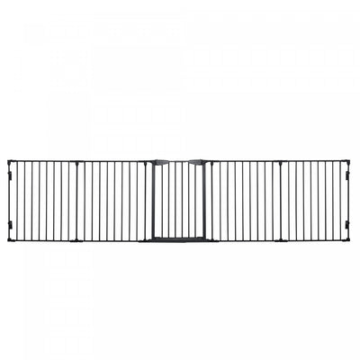 Pawhut Dog Playpen Indoor, Foldable Pet Fence Puppy Pen For Small Medium Dogs With Door, 5 Panels, 2|Pawhut Parc D'interieur Pliable Pour Chien De Petite Et Moyenne Taille Avec Porte, 5 Panneaux, 29" D