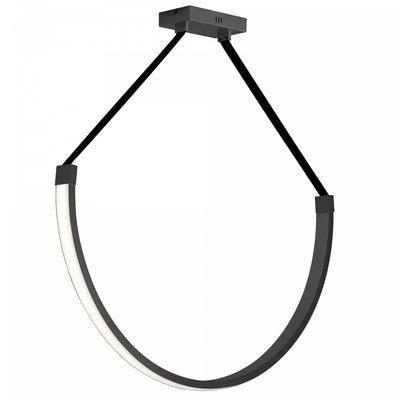 Dainolite Regan LED Pendant 50w Matte Black White Silicone Diffuser Lamp|Luminaire suspendu Regan de Dainolite en silicone blanc qui diffuse la lumière, avec fini noir mat et ampoule à DEL de 50 W