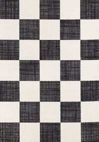 Tapis Covington a Carreaux Noir et Blanc, 6'7