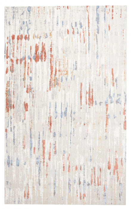Tapis Contemporain/Moderne Juniper 8'0\" x 10'0\" en Ivoire