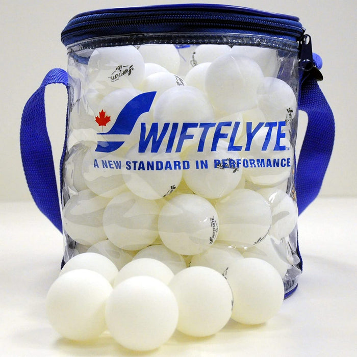72 balles de tennis de table Swiftflyte avec sac