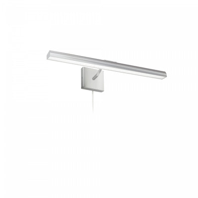 Dainolite Leonardo 24" Picture Light 30w Satin Chrome With Frosted Glass Diffuser Lamp|Lampe pour affichage d’image Leonardo de Dainolite de 24 po en verre givré qui diffuse la lumière, avec fini chromé satiné et ampoule de 30 W