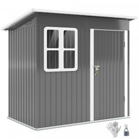 Outsunny Remise De Rangement Exterieure Avec Fenetre, Porte Verrouillable