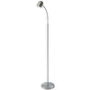 Lampe à pied de Dainolite avec fini chromé satiné et ampoule à DEL de 5 W