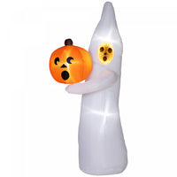 Outsunny Fantome D'halloween Gonflable De 8 Pi, Affichage De Cour LED