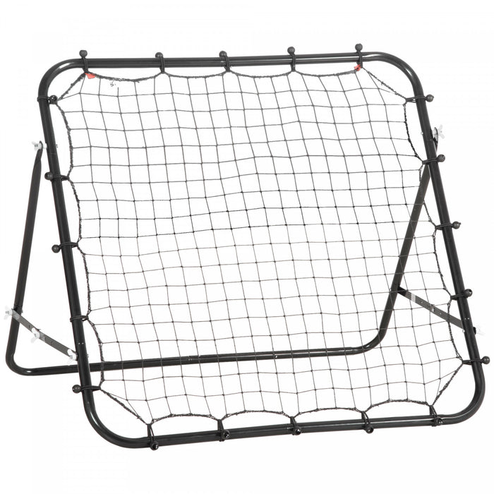 Homcom Filet De Rebond, Aide A L'entrainement De Football, Jeu De Cible De Rebond, Noir