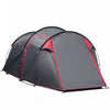 Outsunny Tente Dome De Camping Avec Portes A Fermeture Eclair Sac