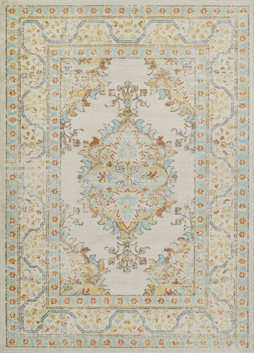 Tapis Traditionnel Esme 7'10\" x 10'6\" en Ivoire