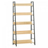 HOMCOM Bibliotheque Moderne 5 Niveaux Metal Bois