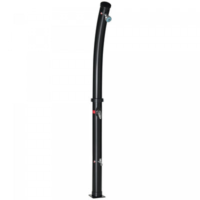 Outsunny Solar Outdoor Shower Adjustable Temperature Garden Shower Black