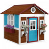 Outsunny Cabane pour Enfants, Cabane d'Exterieur en Bois pour Jardin, Beige