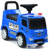Costway Enfants Rouler Sur Pousser Voiture De Police Mercedes Benz Pousser Et Rouler Racer Sous Licence