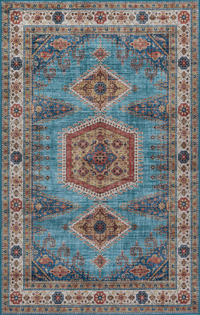 Tracy Traditional 8'0" x 10'0" Area Rug in Blue Indoor Area Rug | Tapis Traditionnel Tracy 8'0" x 10'0" en Bleu