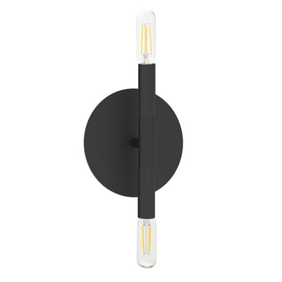 Dainolite Wand 2 Light Wall Sconce Matte Black Lamp|Applique murale Wand de Dainolite avec fini noir mat et 2 ampoules