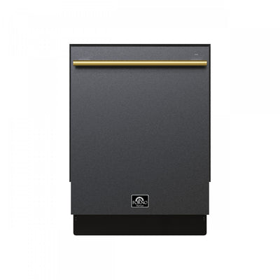 Forno Romano 24 in. Built-In Tall Tub Dishwasher in Black, Top Control, 52 dBA - FDWBI8035-24BLK | Lave-vaisselle encastrable Romano de 24 po, noir, commandes sur le dessus, 52 dBA – FDWBI8035-24BLK