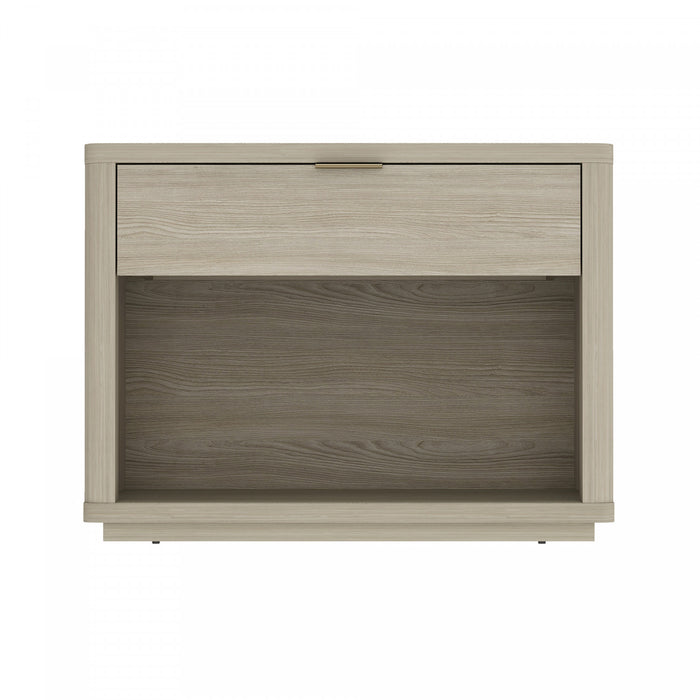 Table de nuit Evelyn Moderne 32\" en naturel (1 tiroir)