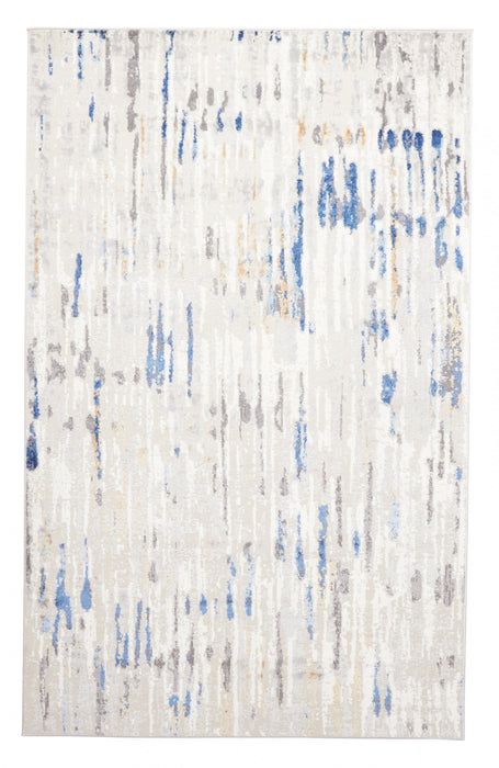 Tapis Contemporain/Moderne Juniper 5'0\" x 8'0\" en Gris
