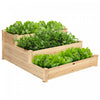 Costway – Potager Sureleve En Bois A 3 Etages Pour Jardinage Exterieur