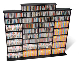 Etagere Multimedia A 34 Tablettes Reglables – Noir