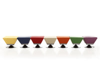 Pouf d’appoint moderne Diamond 1 piece en bleu, vert, orange, violet, rouge, beige et jaune