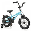 Costway 14\" Velo Pour Enfants Pour Garcons Et Filles De 3 A 5 Ans Avec Reflecteurs De Frein A Main Reglables Bleu