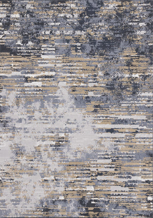 Carpette Isabelle bleue à aspect vieilli - 7 pi 10 po x 10 pi 10 po