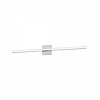 Lumière de coiffeuse Arandel de Dainolite en acrylique blanc qui diffuse la lumière, avec fini chromé poli et ampoule à DEL de 24 W