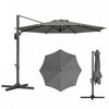 Outsunny Parasol De Terrasse Deporte De 10 Pi, Rotation A 360°, Gris