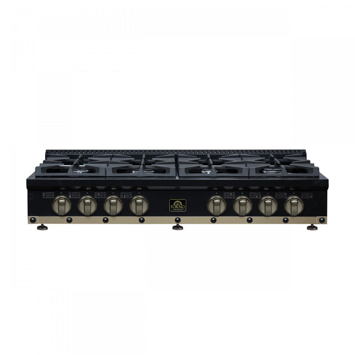 Table de cuisson au gaz Ambassador 48 po, noire, 8 bruleurs – FCTGS5799-48CPBLK